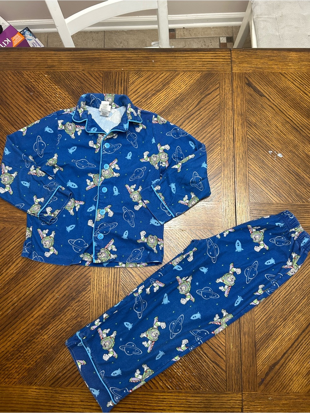 Disney Buzz Lightyear boys 2pcs Pajama Set size S 5/6